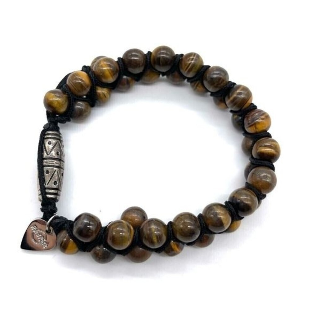 Hard Rock Adjustable Cat’s Eye Beaded Bracelet